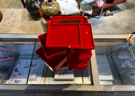 Joe Colombo / Desk Top Wagon / 1/3 Scale Miniature / Red