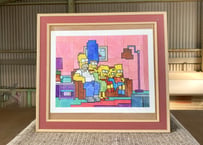 ADAM LISTER ジクレープリント 「The Simpsons」　フレーム付き