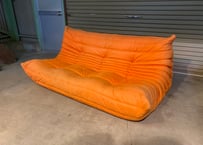 LIGNEROSET リーン・ロゼ TOGO トーゴ ソファ 3人掛け オレンジ系カラー/トリプルソファ
