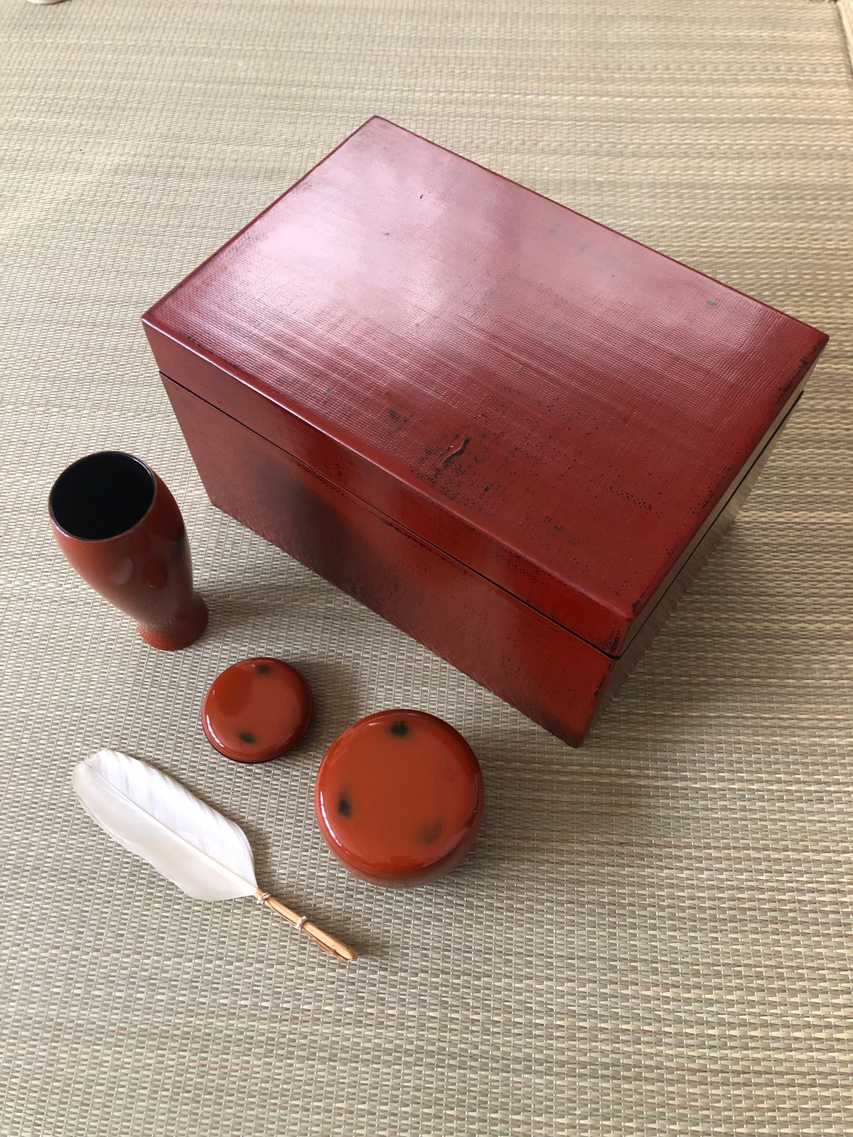根来塗り。2段茶箱 fit=scale-down,w=1200