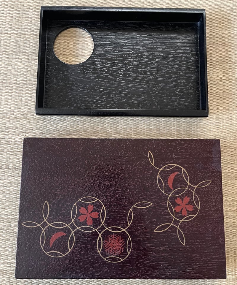 溜塗雪月花蒔絵　利休茶箱 再入荷 美品】木製 利休茶箱 雪月花七宝蒔絵 溜塗 | ginyoudo