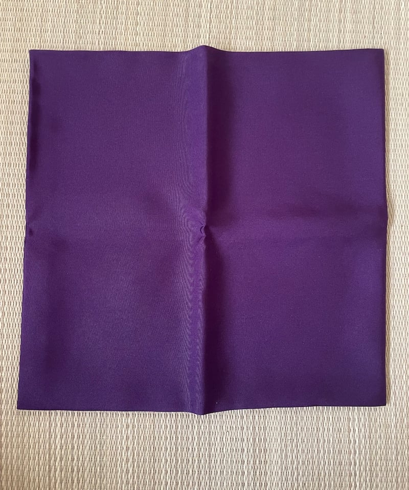②銀座高田製　茶道用帛紗 紫色 木箱付き 美品】正絹帛紗 紫 男性用帛紗 男性用茶道具 | ginyoudo
