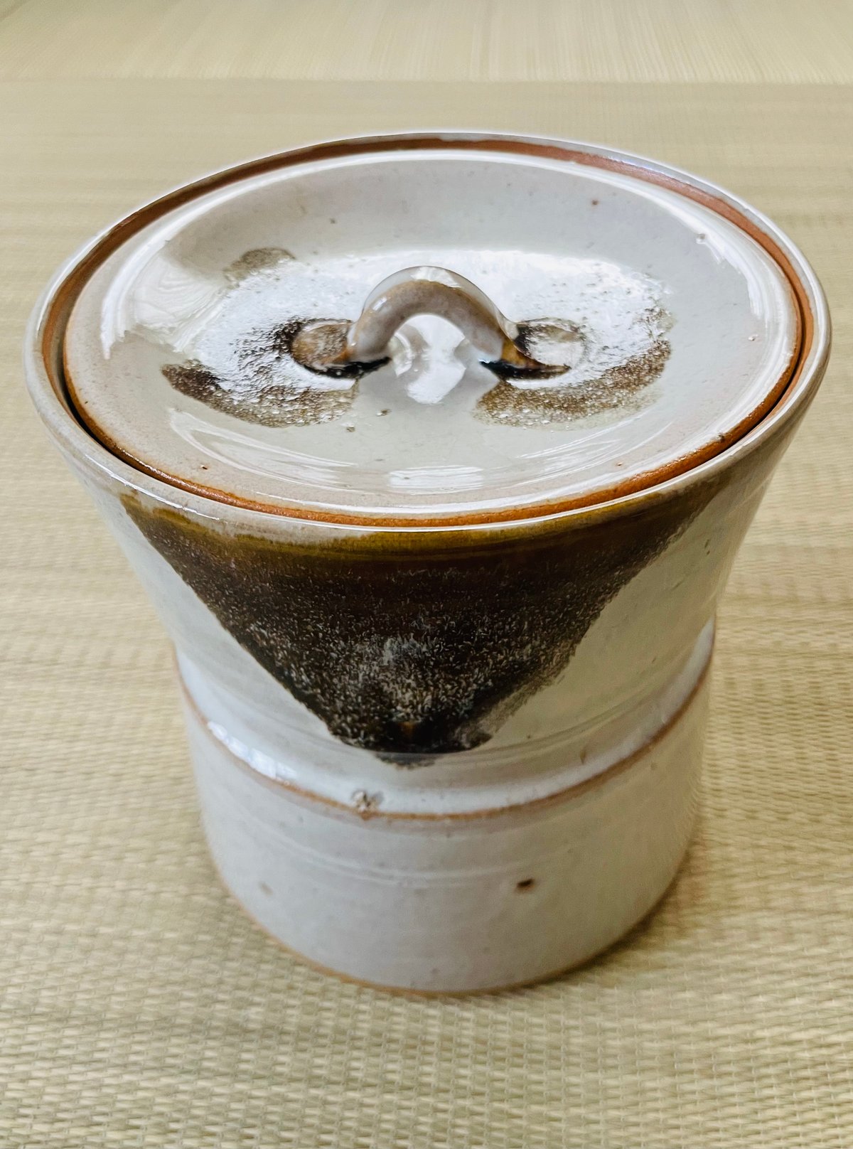 大正レトロ 赤膚焼(あかはだやき)水指 未使用 【公式通販】