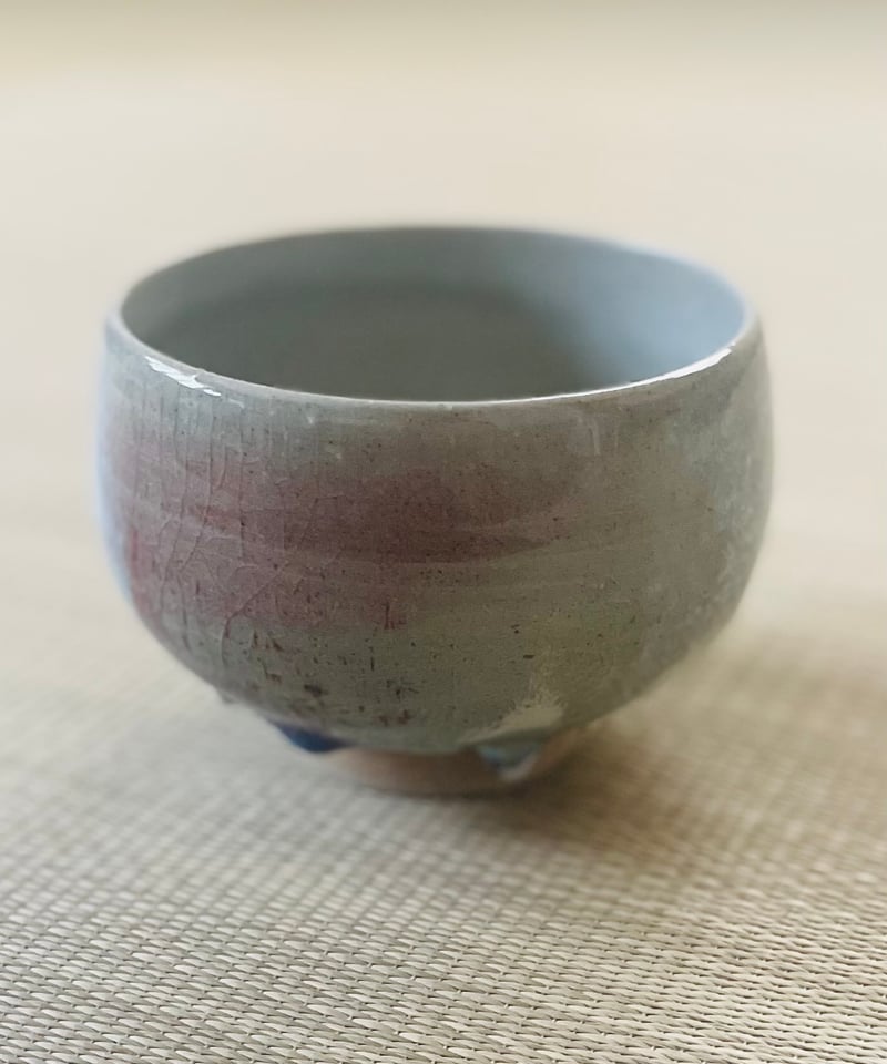 美品 在銘・桐箱付き】山根藤一造 上神山焼（かずわやまやき）抹茶碗