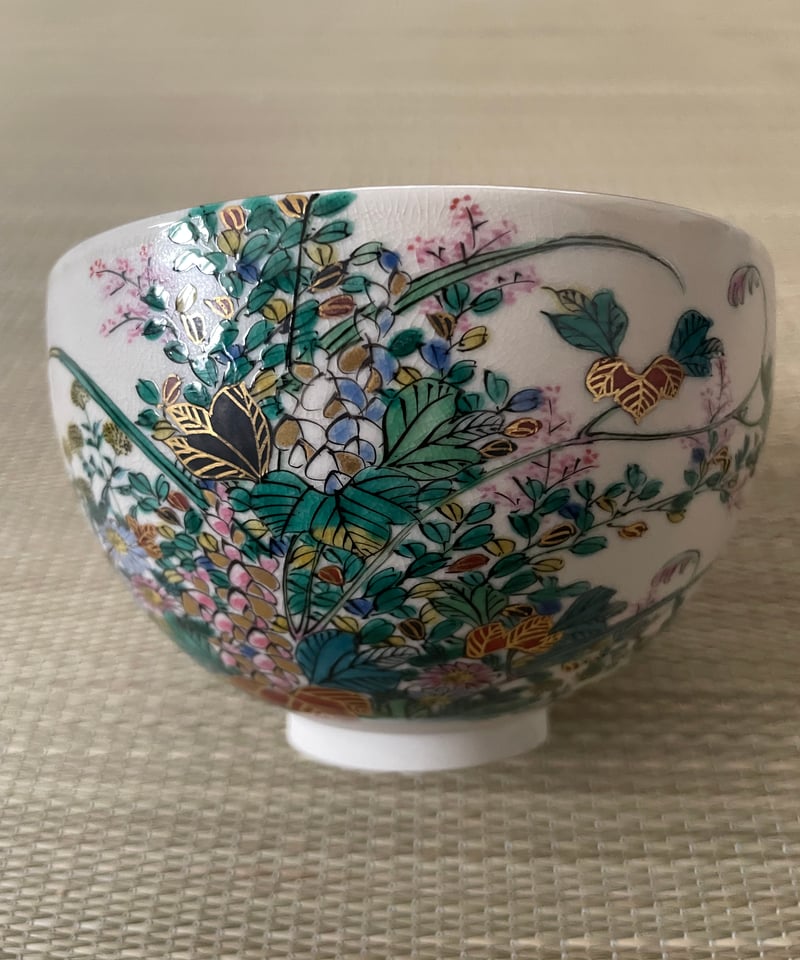 美品在銘】末川泉岳造 秋草図 九谷焼 抹茶碗 | ginyoudo