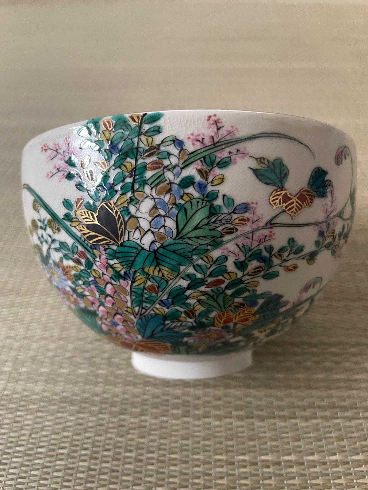 美品在銘】末川泉岳造 秋草図 九谷焼 抹茶碗 | ginyoudo