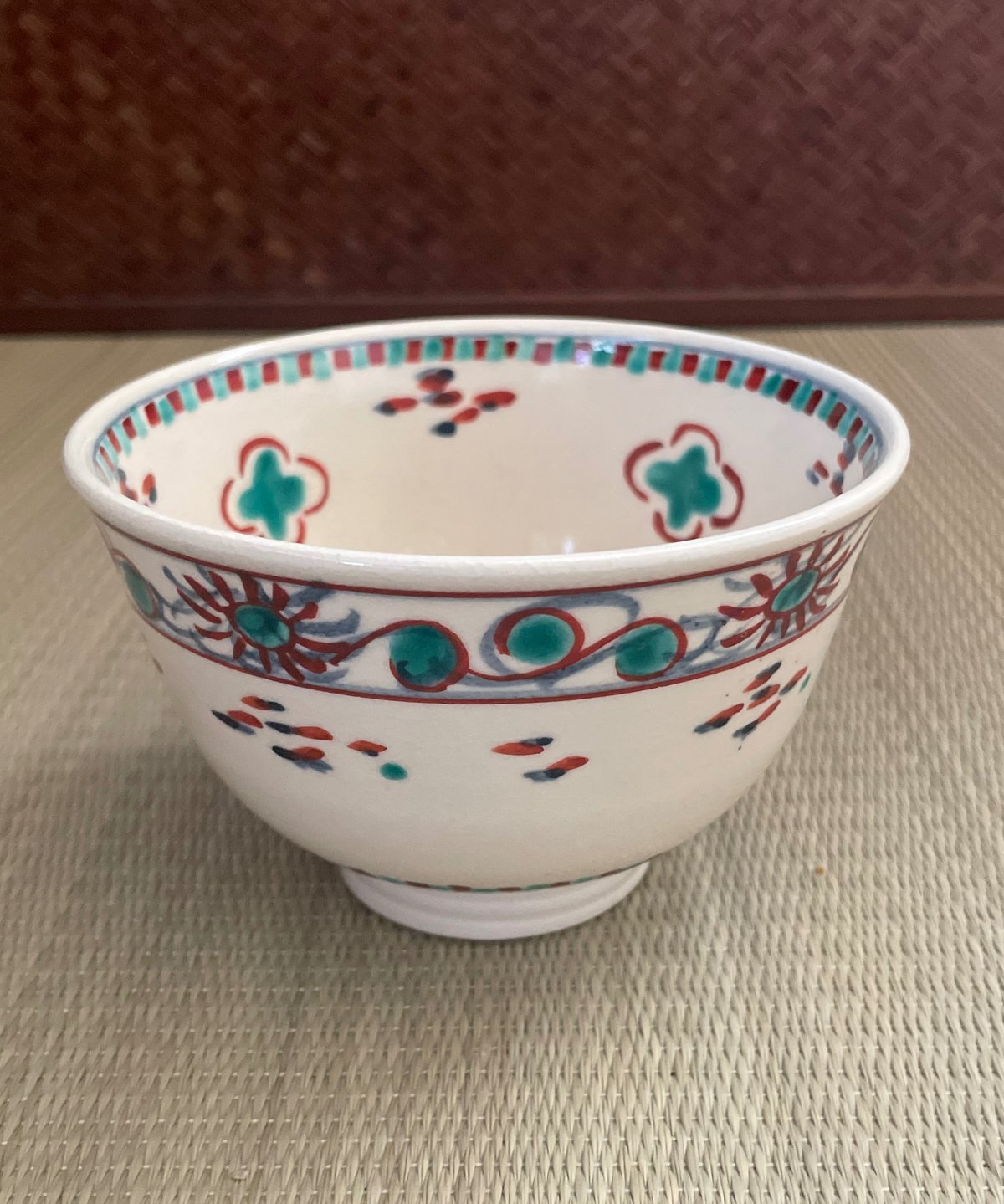 美品 在銘】紫雲造 安南写し 紅安南 安南色絵 寿 茶碗 | ginyoudo