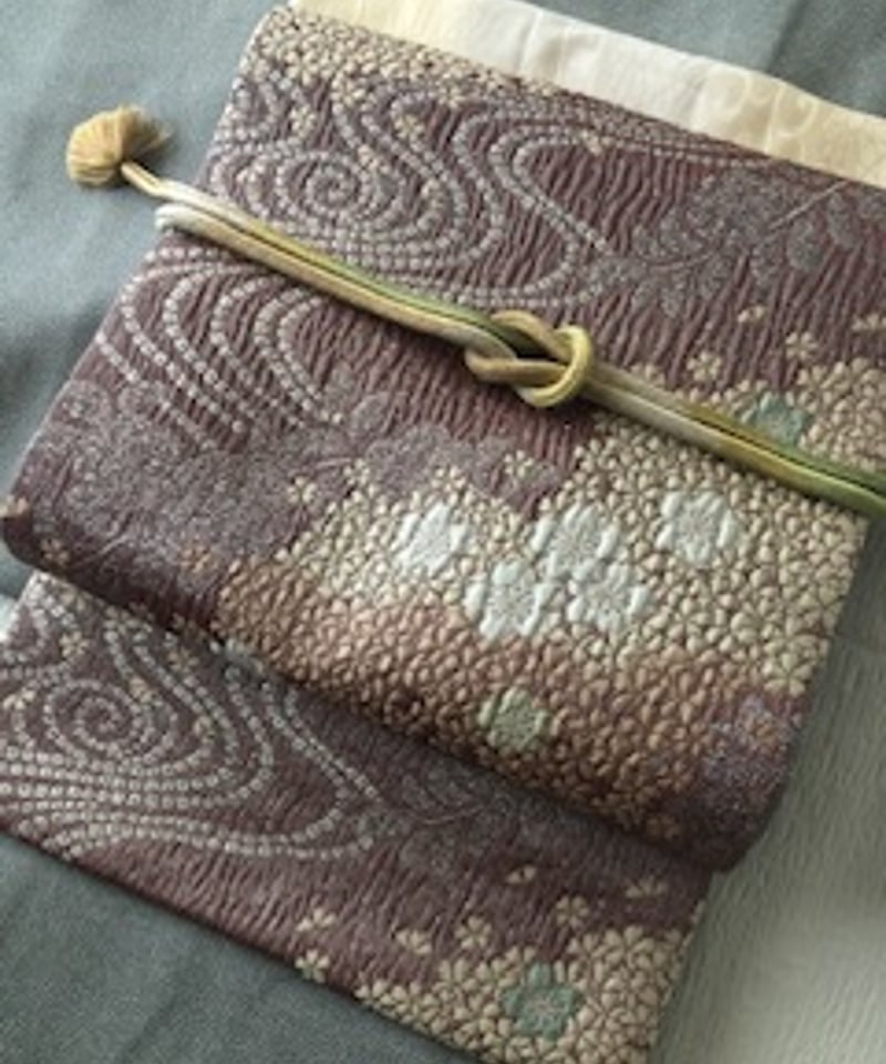 正絹 袋帯】桜 流水 雲幻暈かし文様 六通 袋帯 | ginyoudo