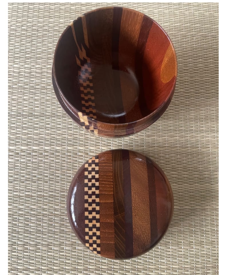 美品】寄木 中棗 棗 寄木細工 茶色 木製棗 | ginyoudo
