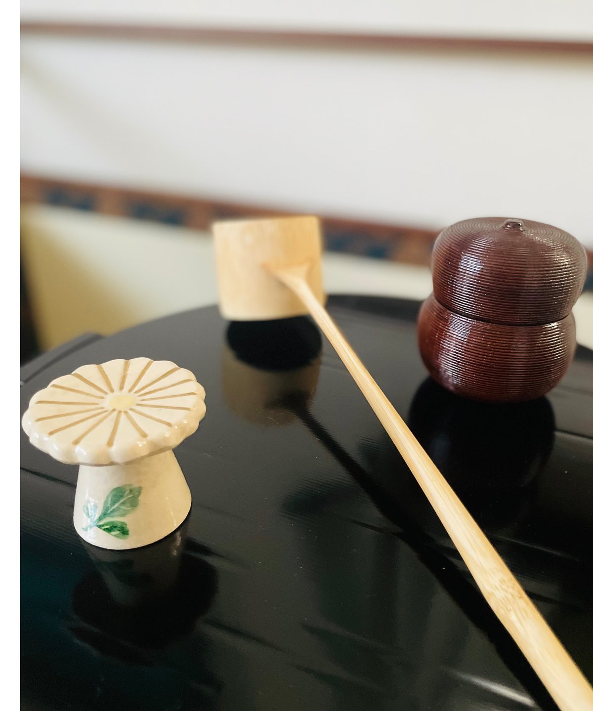 木製】瓢型棗 瓢茶器 薄茶器 糸目 輪線彫り 千筋 | ginyoudo