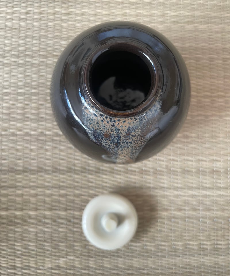 美品 紙元箱 仕覆栞付】渦金襴 仕覆付 中村陶六造 文林茶入れ | ginyoudo