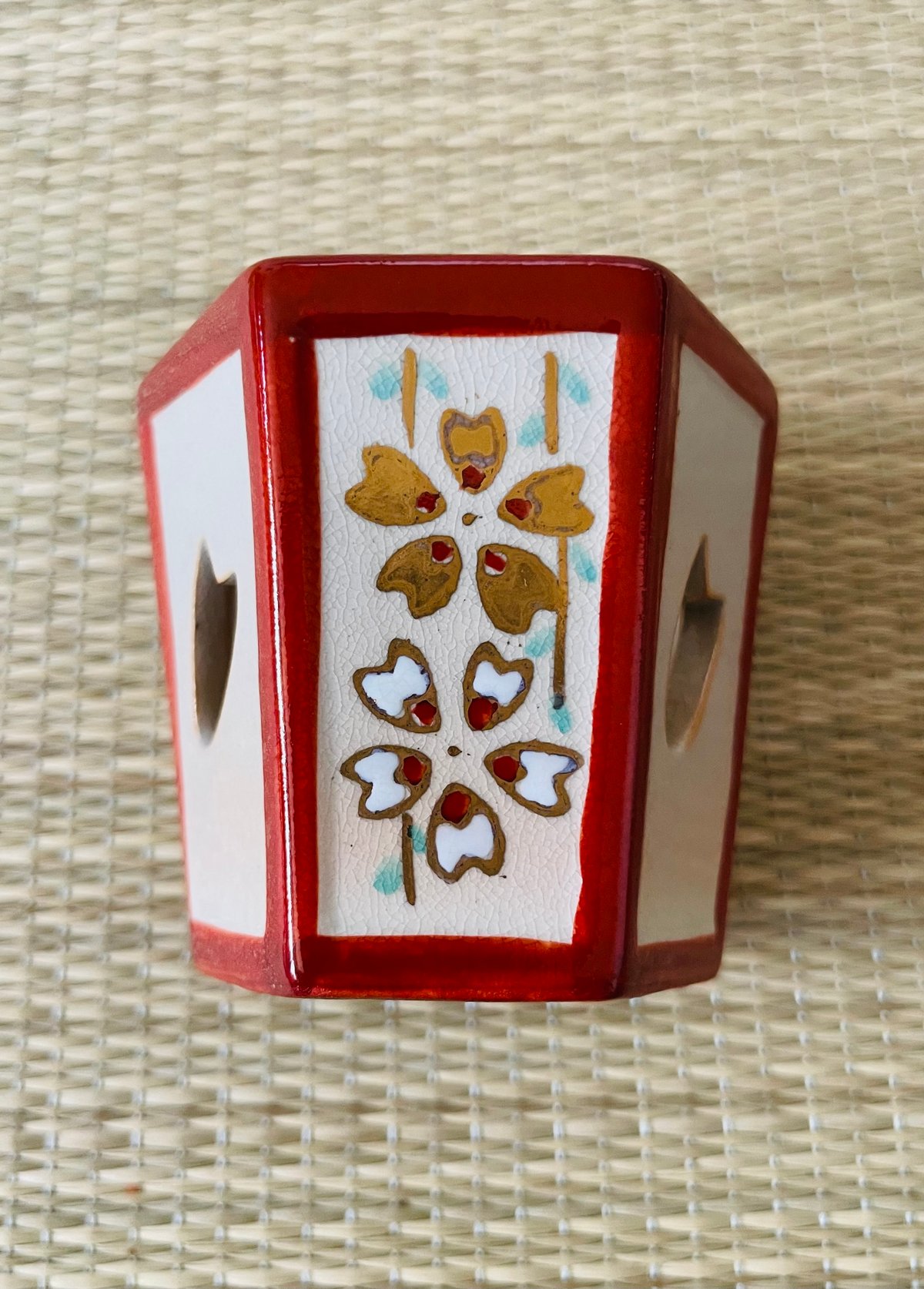 美品】雪洞 蓋置 ぼんぼり 桜 透かし彫り 枝垂れ柳 枝垂れ桜 | ginyoudo