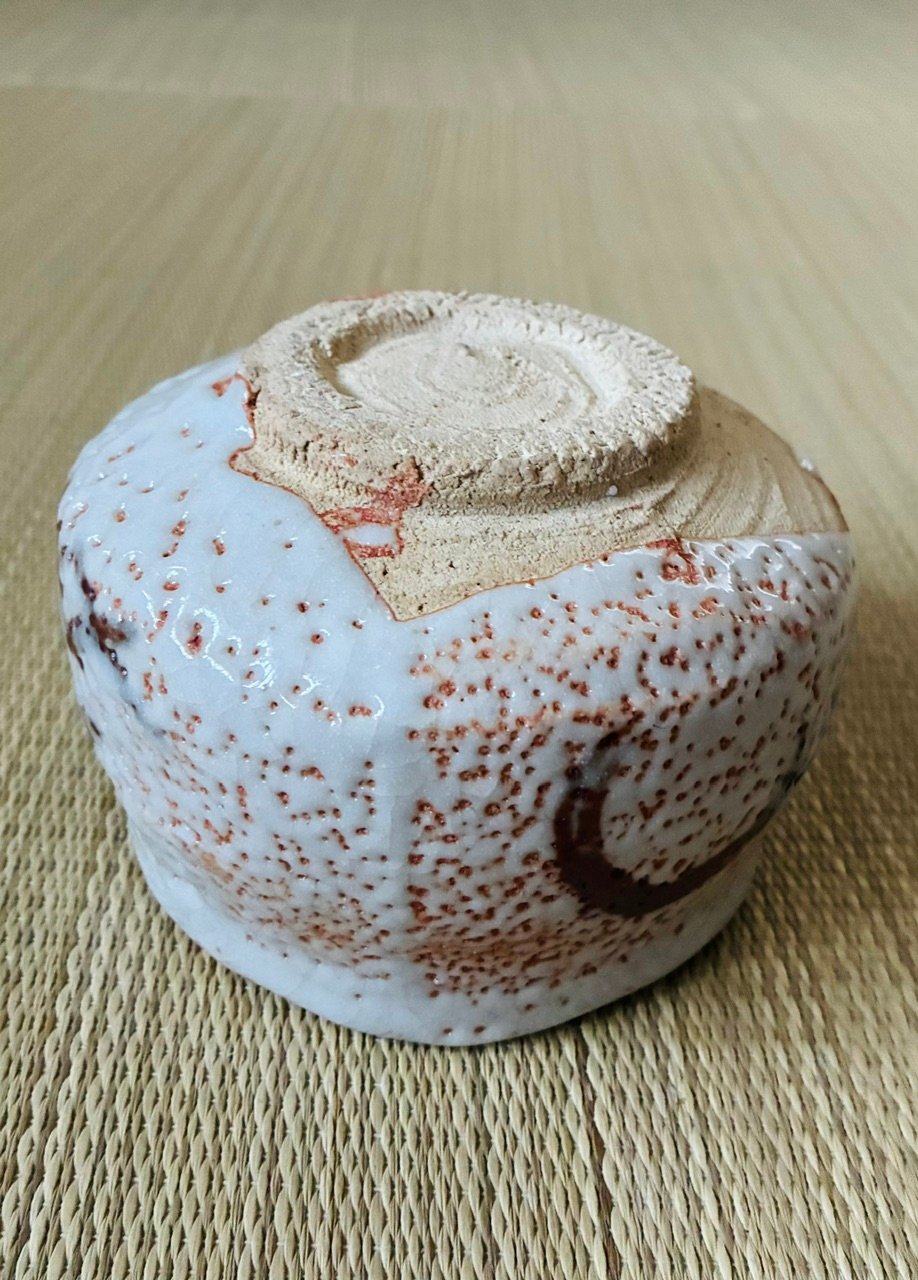 美品】瀬戸 拝土窯 水野古麦造 志野茶碗 絵志野茶碗 | ginyoudo