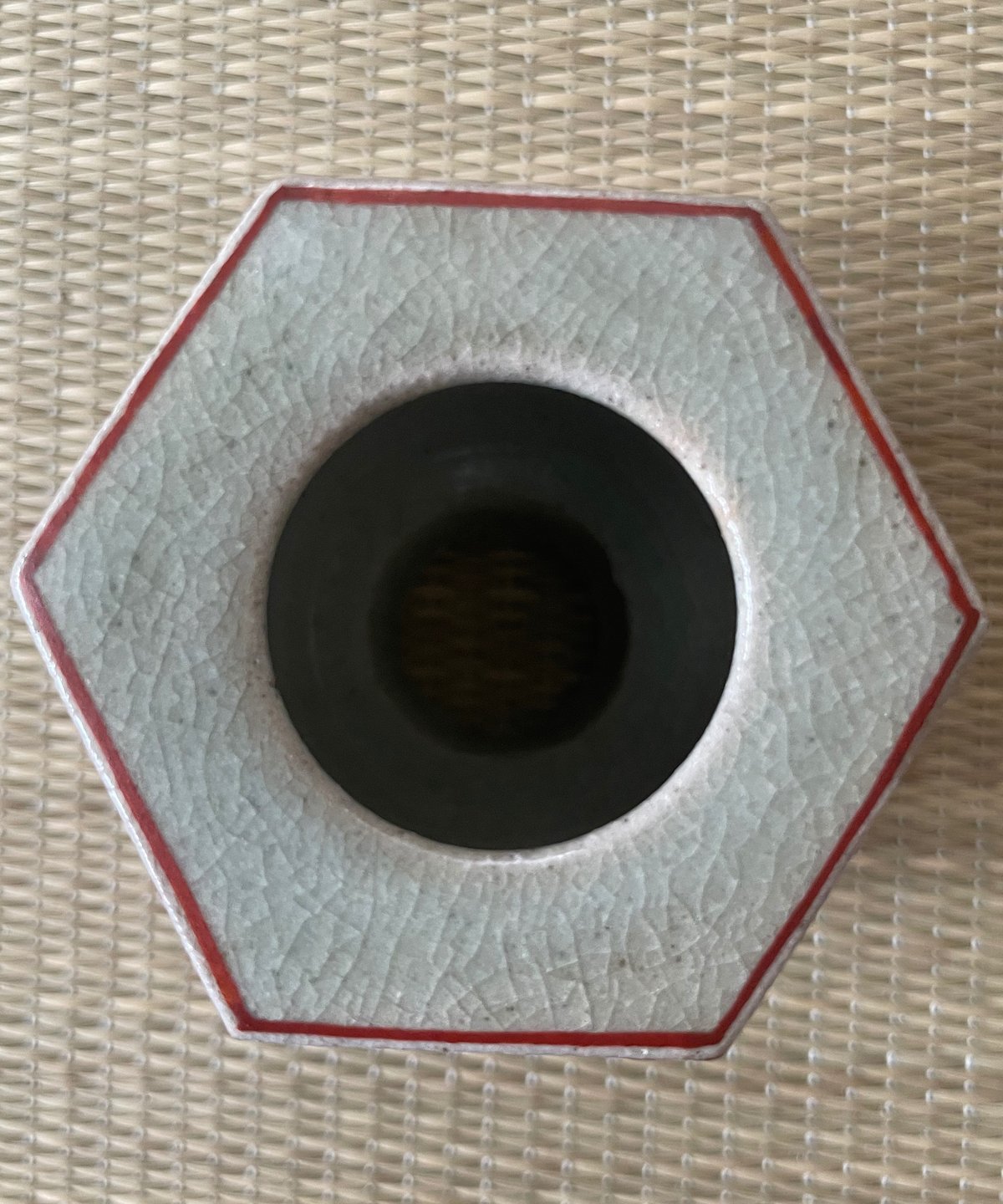 美品 桐共箱 栞つき】在銘 渋草柳三造 胡錦亀甲 蓋置 渋草焼 | ginyoudo