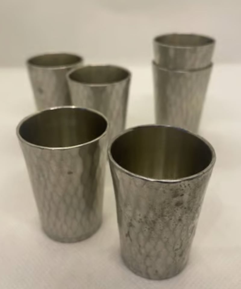 錫半 本錫 鎚起錫器 酒器 お猪口 ショットグラス 【公式通販】