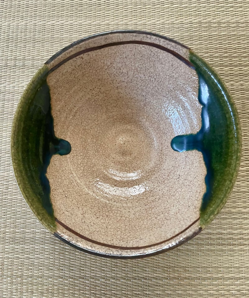 美品】在銘 市川竹川造 織部焼 平茶碗 | ginyoudo