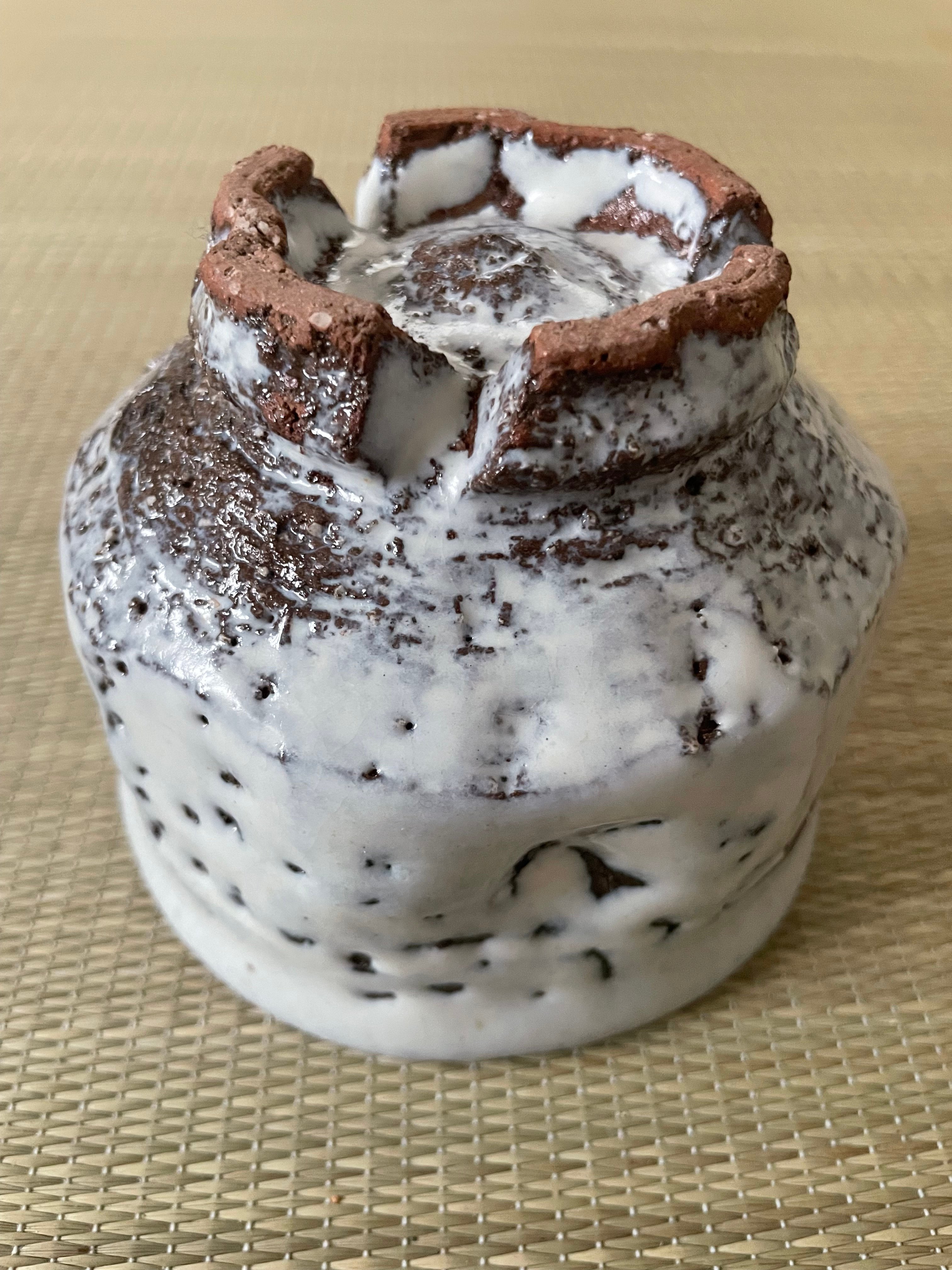 美品在銘】原節夫造 萩焼 鬼萩 白萩 茶碗 抹茶碗 | ginyoudo