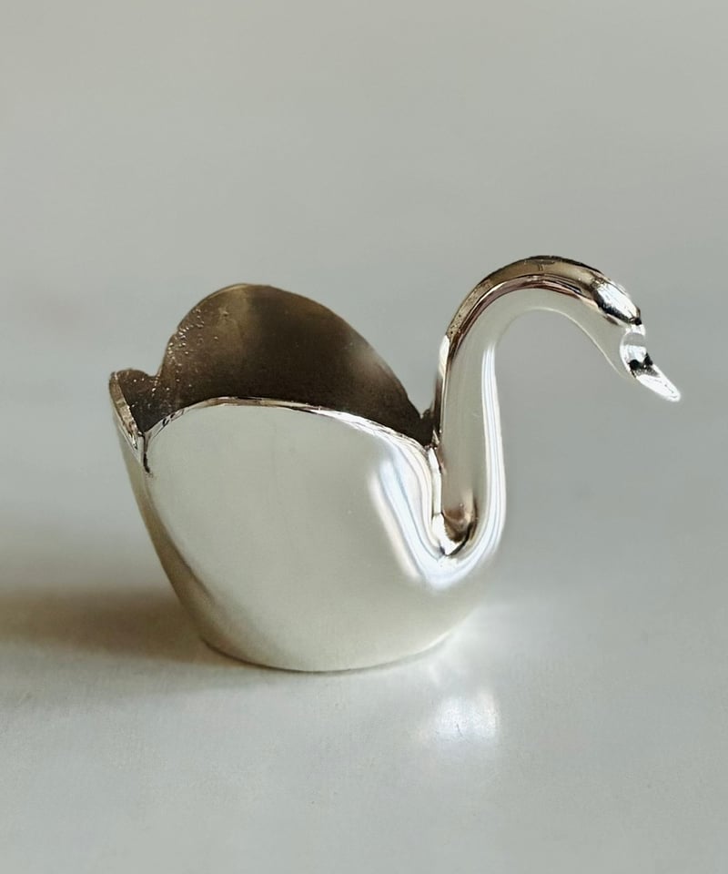 再再入荷】【美品】シルバープレート スワン/白鳥 見立て茶巾筒 | ginyoudo