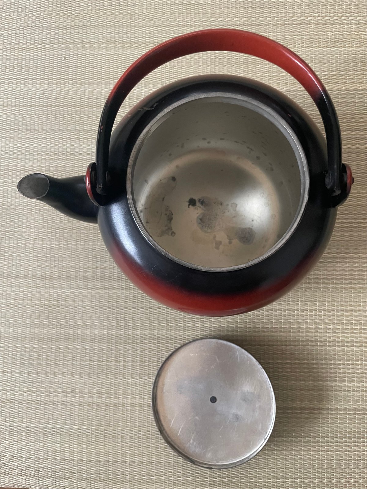 水差し　薬缶 やかん 水注 銅製　記念品　骨董品 美品】銅製 水次/水注 腰黒薬缶 みずつぎ やかん | ginyoudo