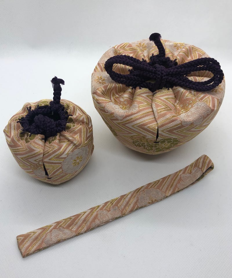美品】茶箱用 仕覆三揃 仕覆三点セット 菊桐文様 ピンク | ginyoudo