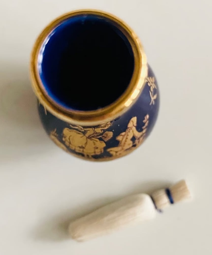 美品】 フランス製 リモージュ Limoges ミニチュア花瓶 振出 見立て
