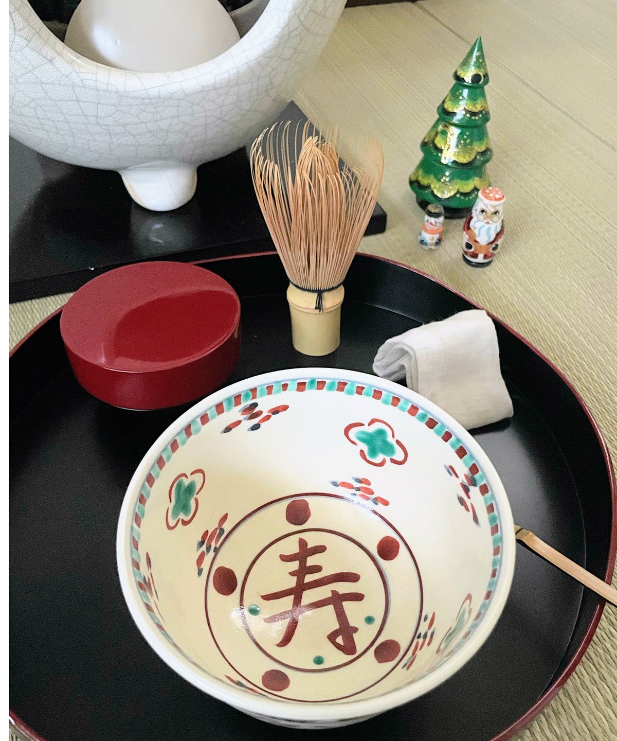 美品 在銘】紫雲造 安南写し 紅安南 安南色絵 寿 茶碗 | ginyoudo