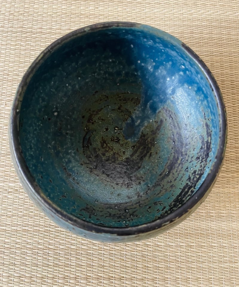 桐共箱栞付美品】京都五條坂 藤平伸造 呉須茶碗 | ginyoudo
