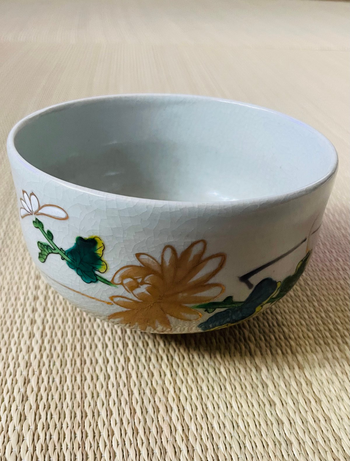 美品】在銘 九谷焼 永泉造 菊花絵茶碗 九谷五彩色絵 | ginyoudo