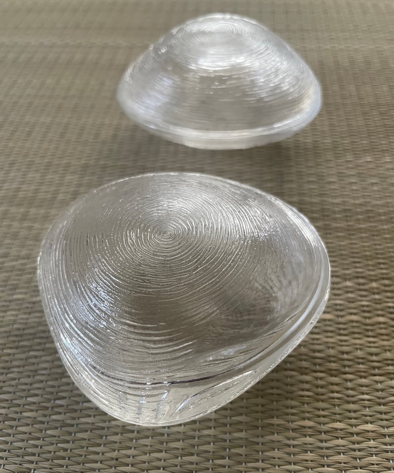 美品】ガラス製 蛤型 見立て薄器 金平糖入れ | ginyoudo