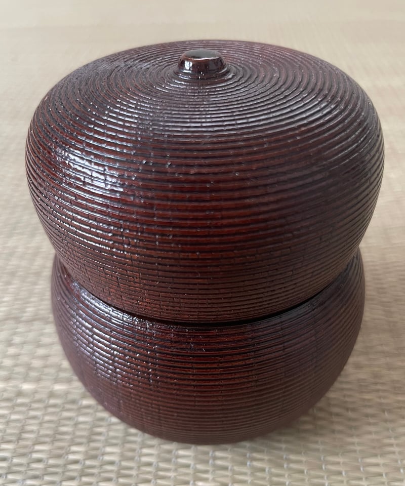 木製】瓢型棗 瓢茶器 薄茶器 糸目 輪線彫り 千筋 | ginyoudo
