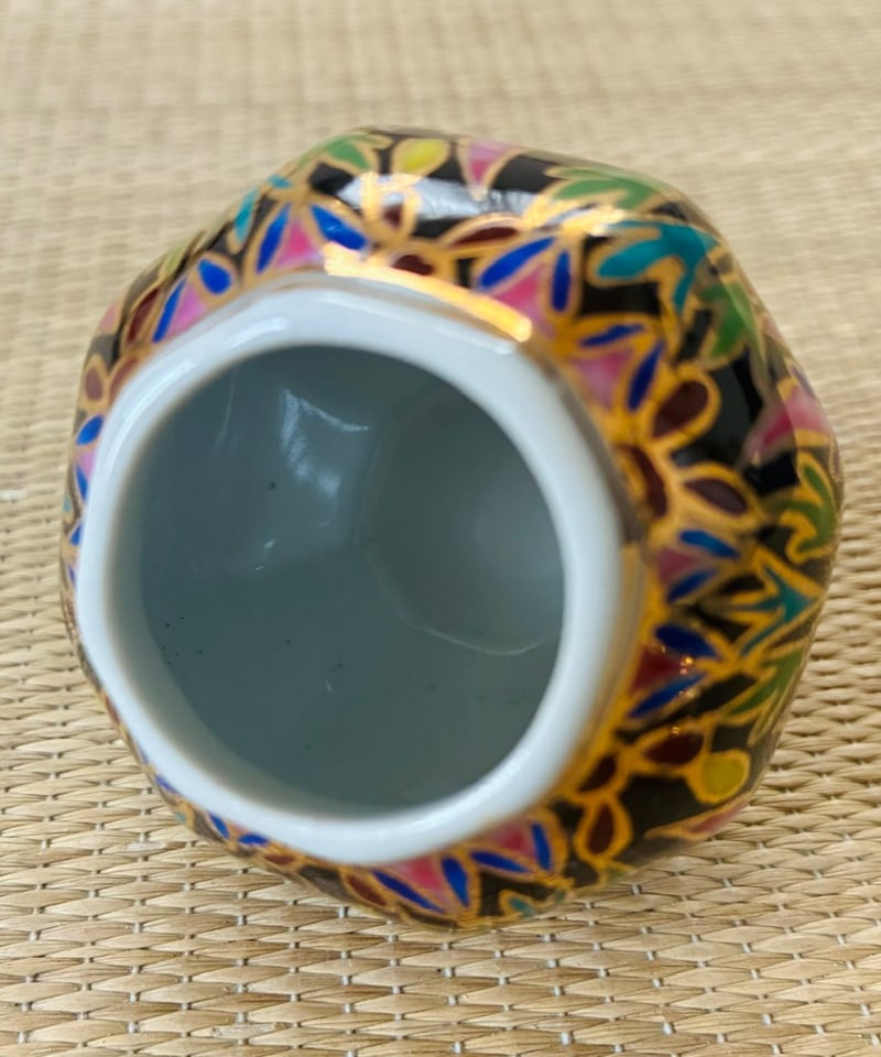 美品】タイ製 ベンジャロン焼 小物入れ 見立て茶器/薄器 | ginyoudo