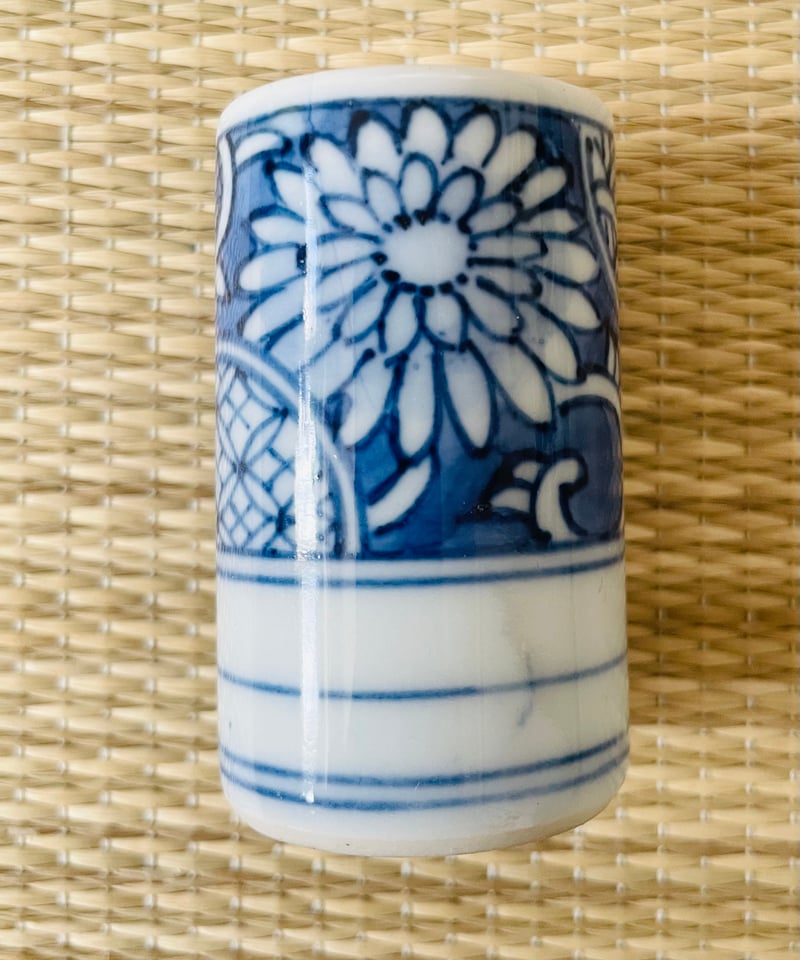 美品】無銘 祥瑞 茶巾筒 茶箱用茶巾筒 菊唐草 祥瑞文様 | ginyoudo
