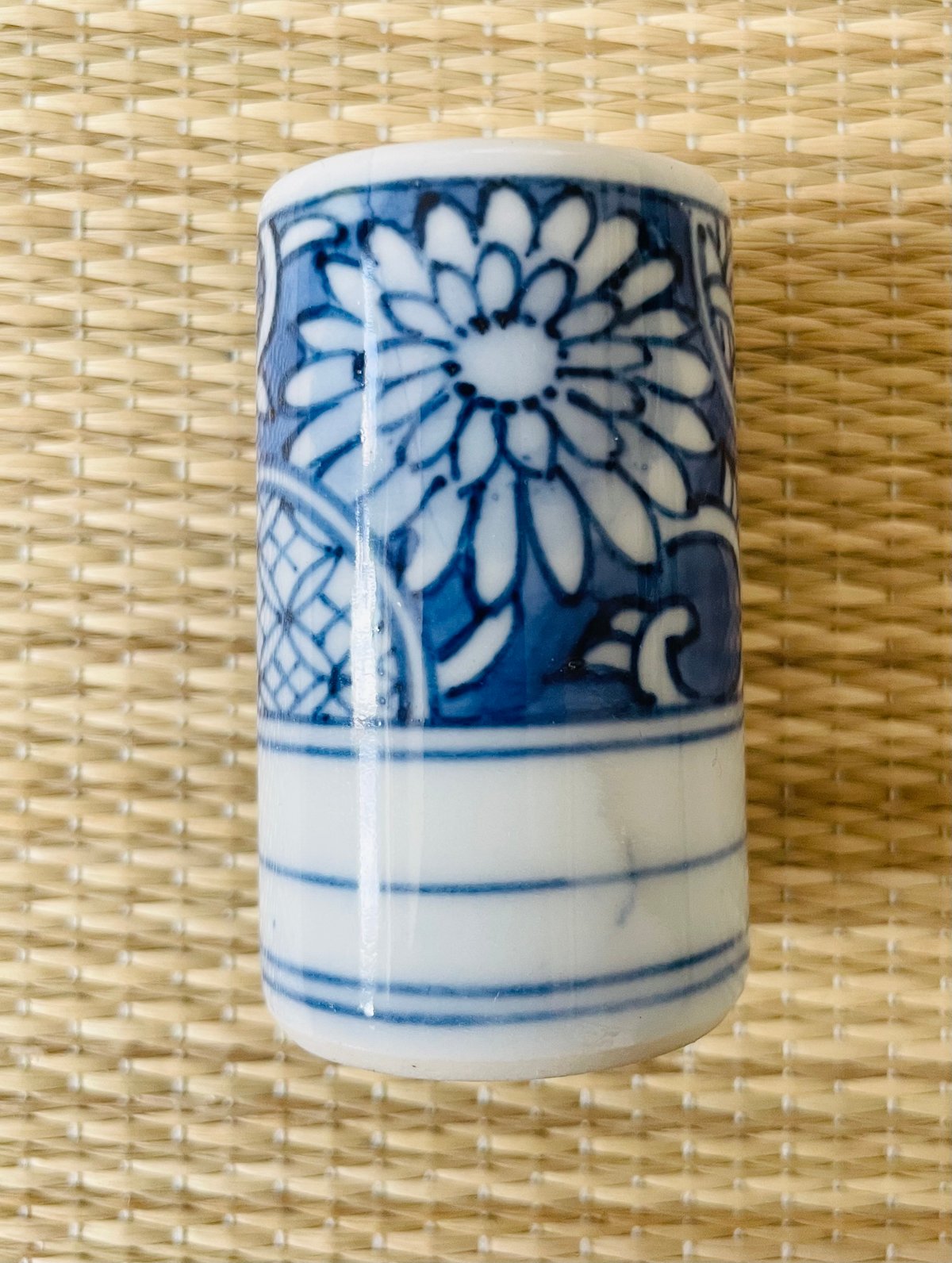 美品】無銘 祥瑞 茶巾筒 茶箱用茶巾筒 菊唐草 祥瑞文様 | ginyoudo