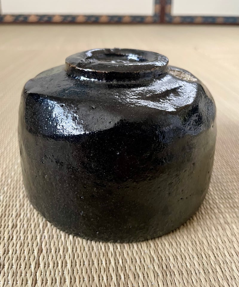 桐共箱付】平安祥悦造 光悦七種之内 鉄壁 光悦写し黒楽茶碗 | ginyoudo