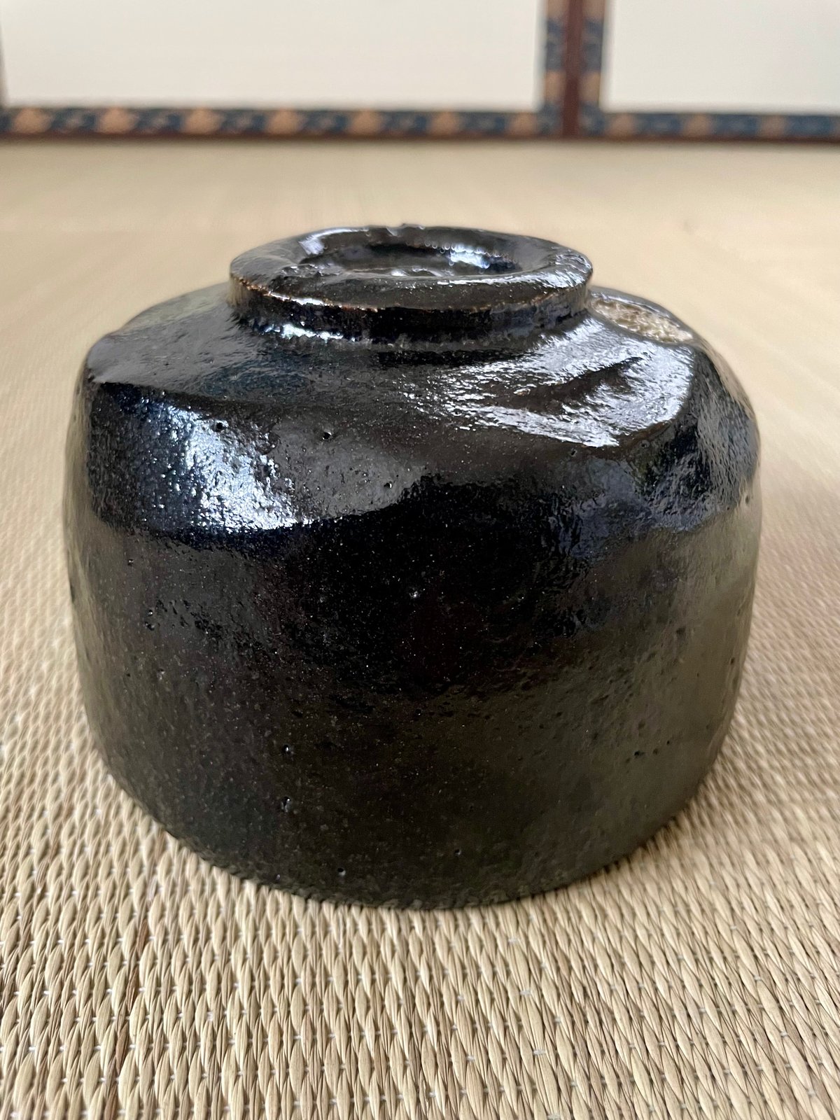 桐共箱付】平安祥悦造 光悦七種之内 鉄壁 光悦写し黒楽茶碗 | ginyoudo