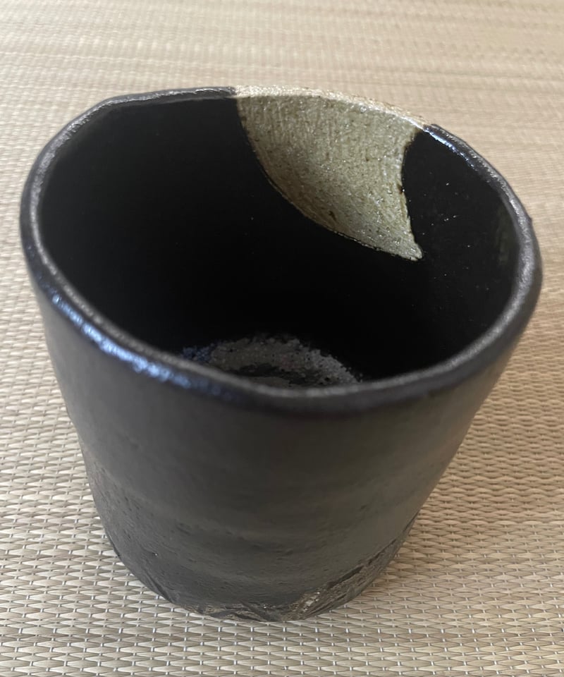 美品】桐共箱付 桂楽造 空中作写し 寒月茶碗 筒茶碗 楽茶碗 | ginyoudo