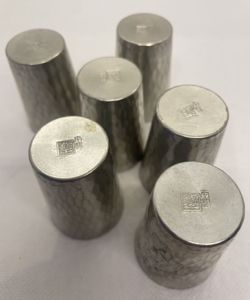 本錫】錫半謹製 本錫 猪口 見立て茶巾筒 ショットグラス | ginyoudo