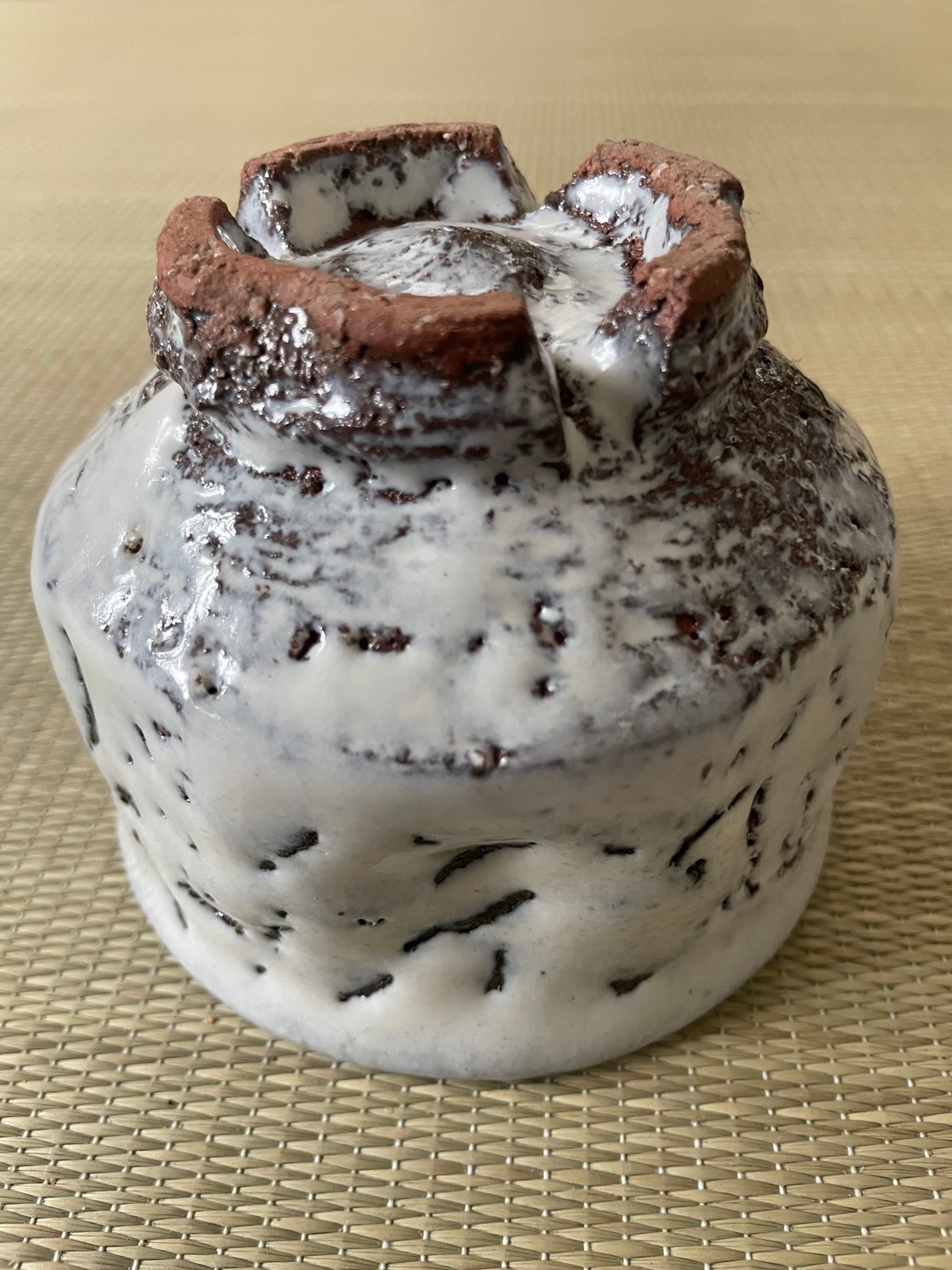 美品在銘】原節夫造 萩焼 鬼萩 白萩 茶碗 抹茶碗 | ginyoudo