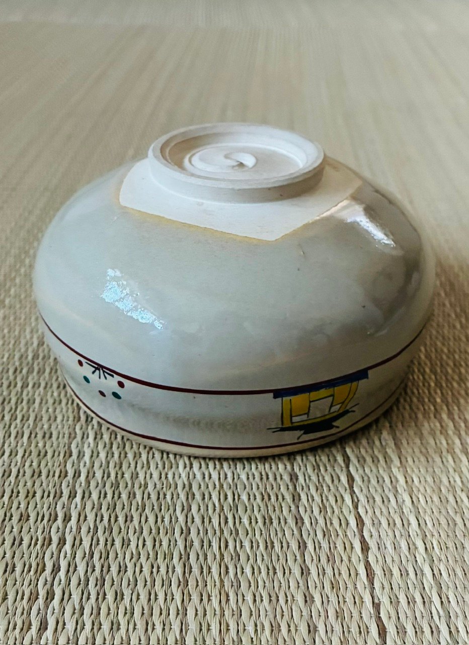 美品 紙箱付】 赤膚山 大塩昭山造 奈良絵 赤膚焼 茶碗 | ginyoudo