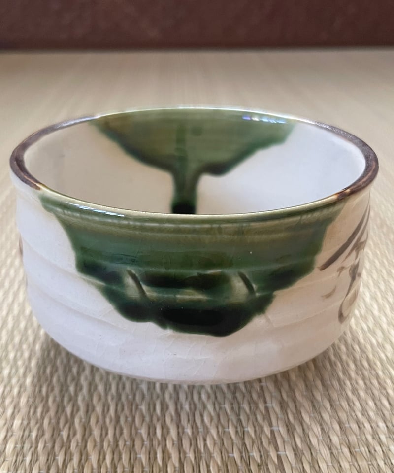 美品 在銘】加藤五陶 織部焼 野点碗 小服碗 茶箱用茶碗 | ginyoudo