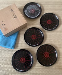 美品】在銘 宇田隆和造 佐平窯 瀬戸 一重口 塗蓋付 水指 | ginyoudo