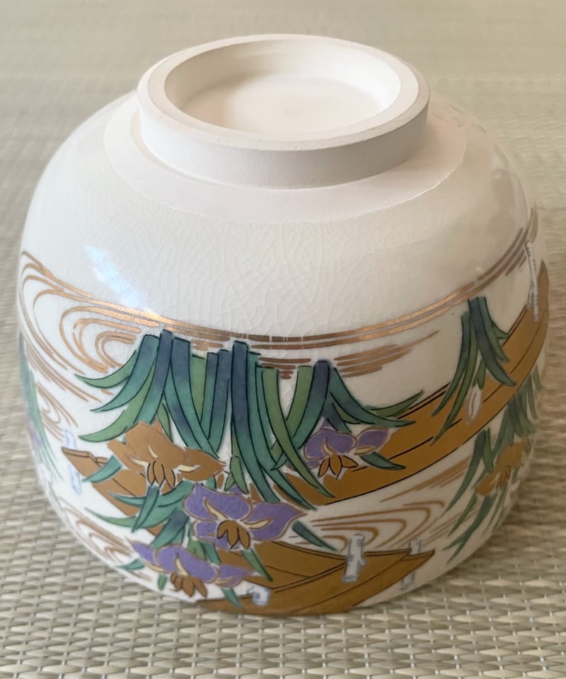 美品 在銘 紙箱付】瑞豊造 燕子花に八ツ橋図 茶碗 | ginyoudo