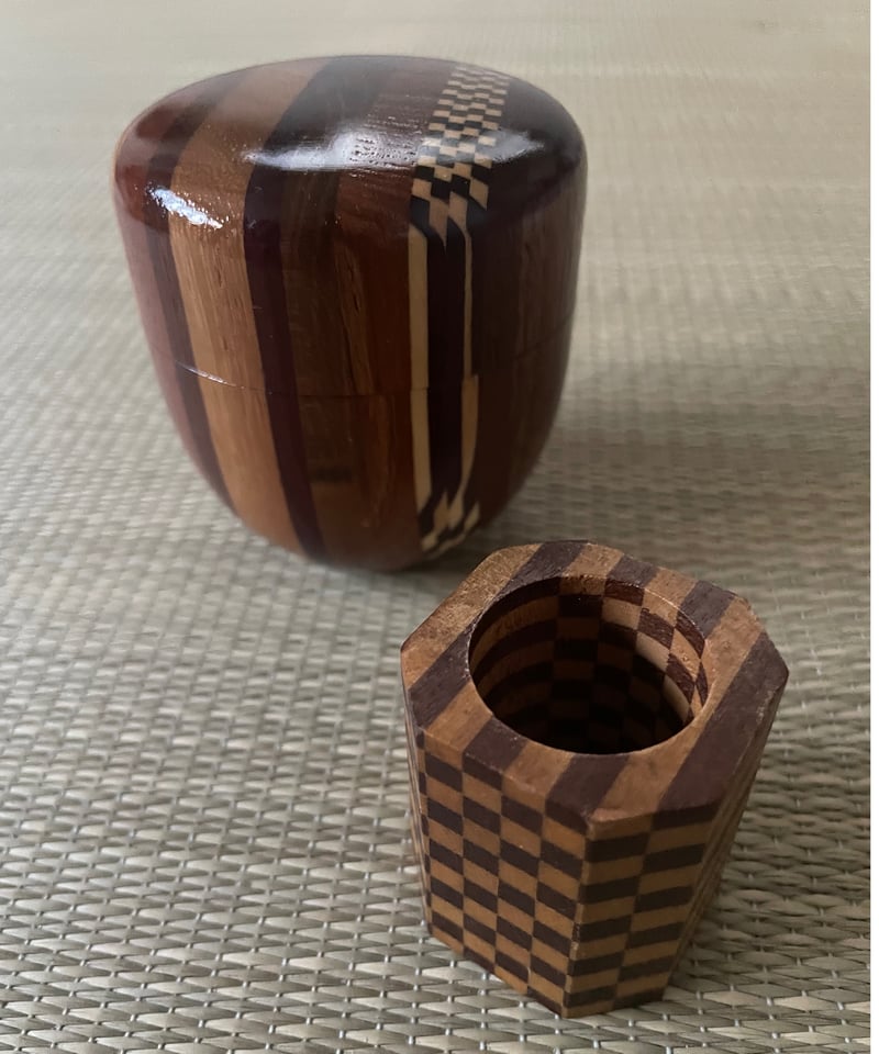 寄木細工 楊枝立て 見立て茶巾筒 | ginyoudo