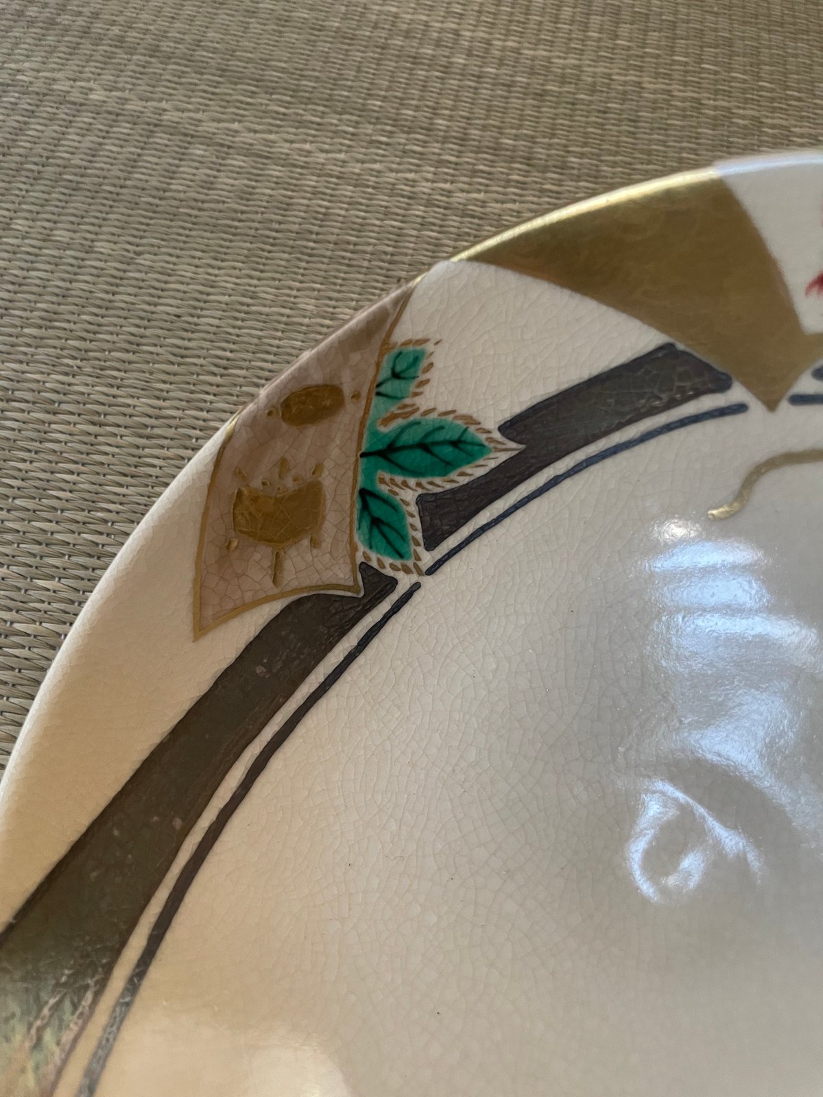 美品 在銘 共箱付】鳴滝窯 橋本城岳造 色絵七夕文 平茶碗 | ginyoudo