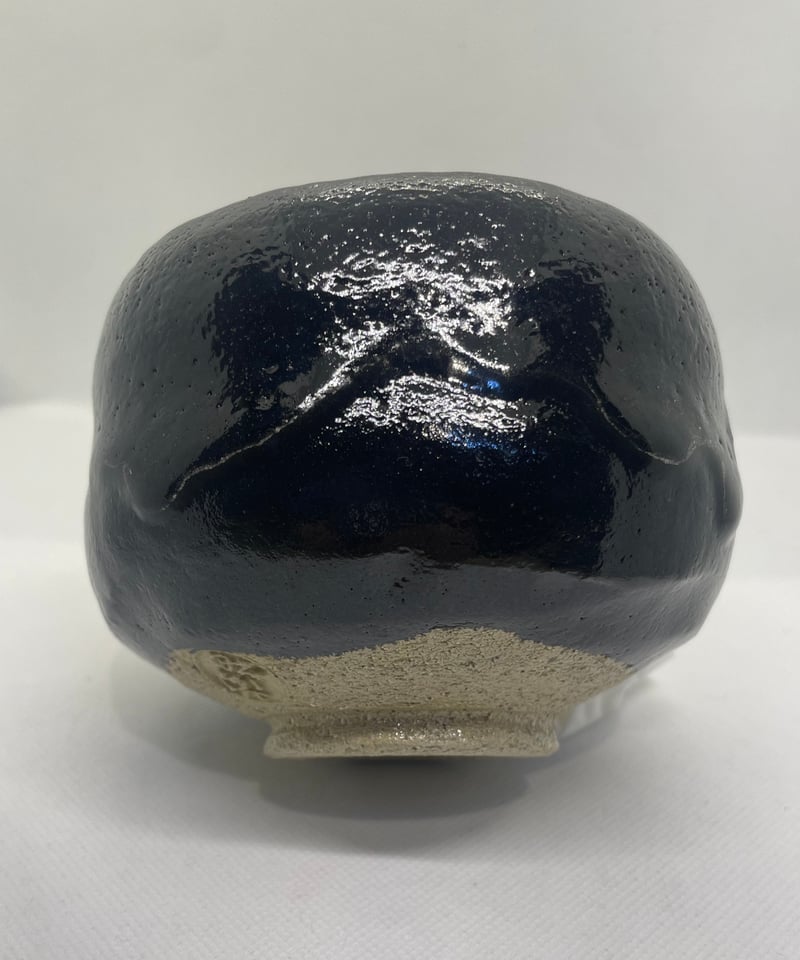 佐々木昭楽 作 黒楽茶碗 共箱付 茶道具 抹茶碗 京都 楽焼 美品・在銘/共箱付】佐々木 昭楽造 黒楽 黒楽帯釉 抹茶茶碗 | ginyoudo