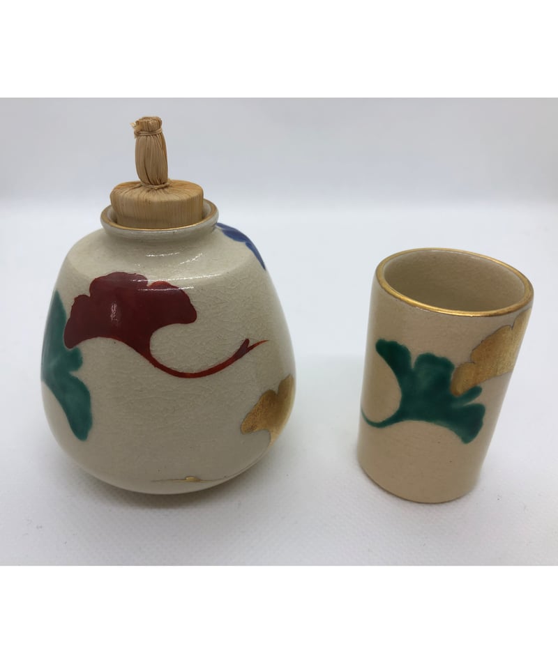 美品】清昌堂 やました銀杏文 振出・茶巾筒セット | ginyoudo