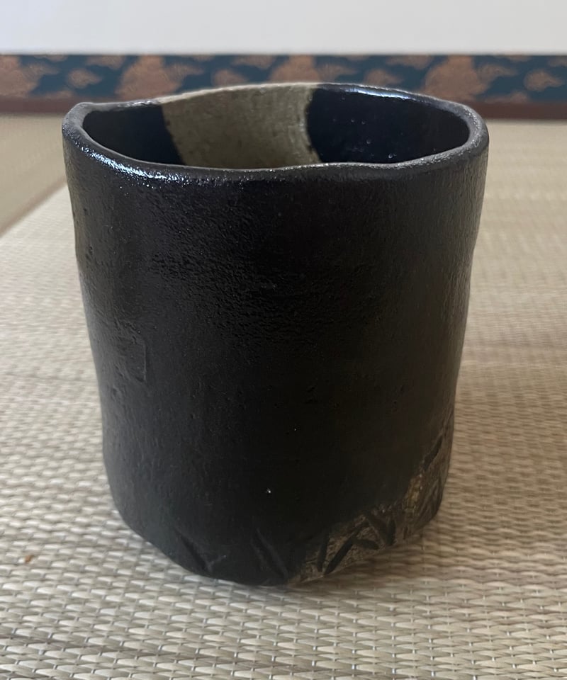 美品】桐共箱付 桂楽造 空中作写し 寒月茶碗 筒茶碗 楽茶碗 | ginyoudo