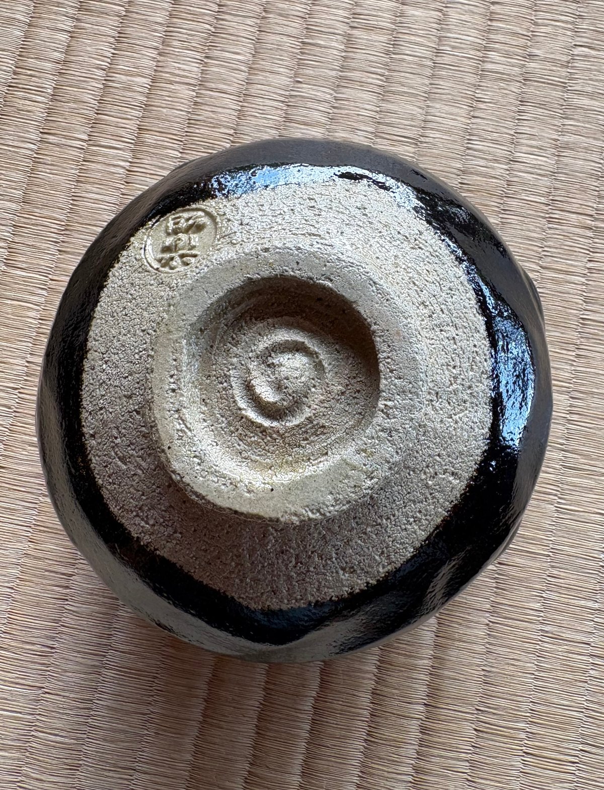 美品・在銘/共箱付】佐々木 昭楽造 黒楽 黒楽帯釉 抹茶茶碗 | ginyoudo