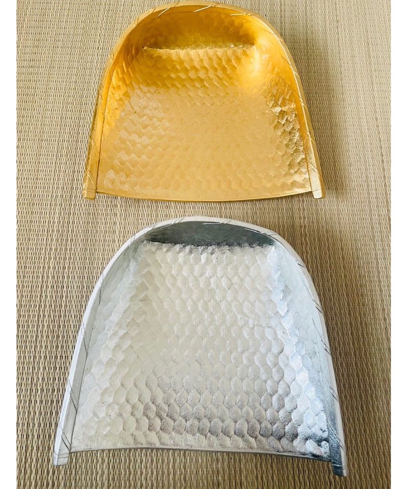 桐共箱付美品】祖雅堂造 越前漆器 萁皿 ちりとり皿御菓子器一揃え 金銀