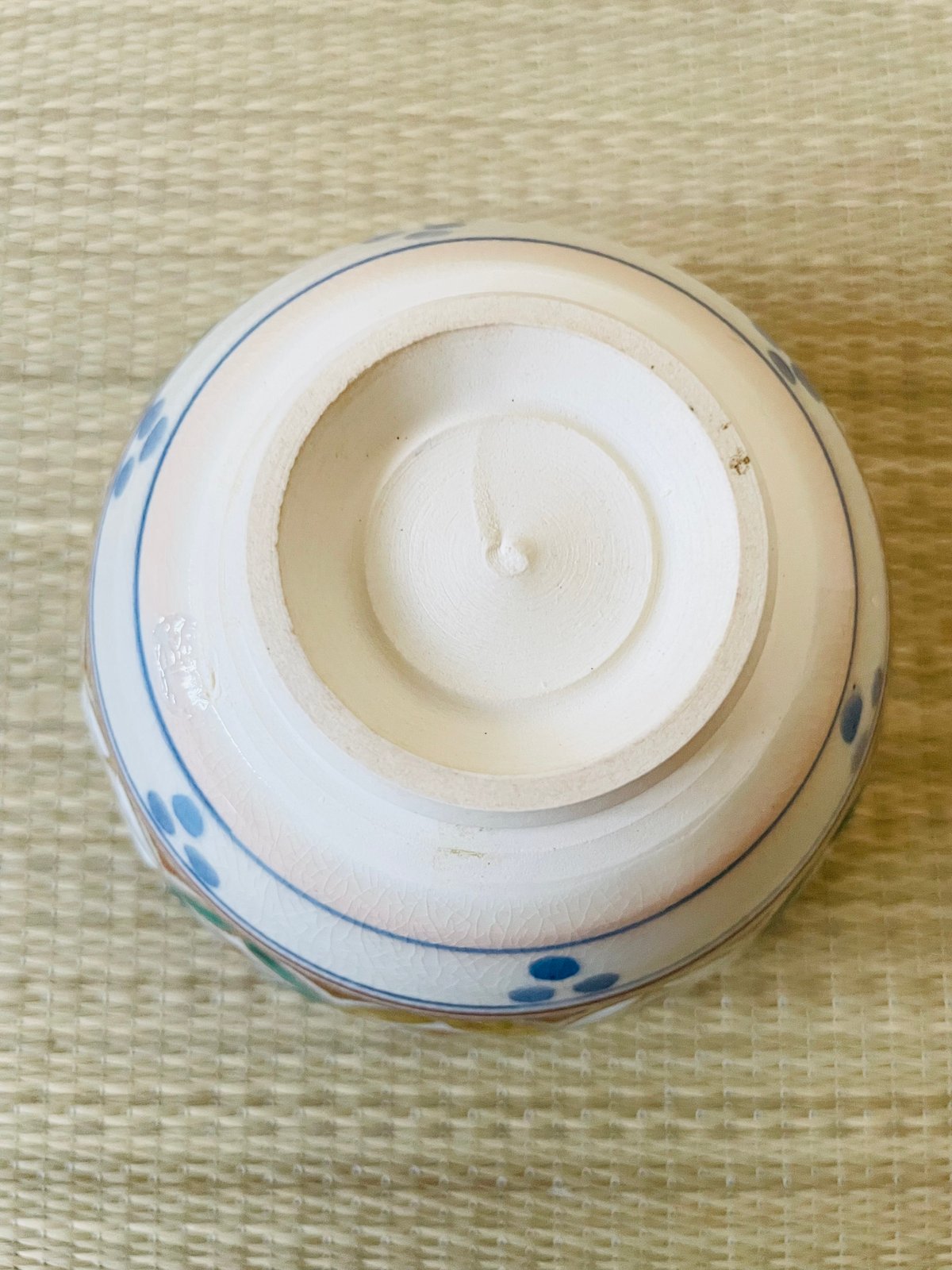 紙元箱付 美品】桐鳳造 安南手七宝 茶箱用陶器三揃え 茶碗/振出/茶巾筒
